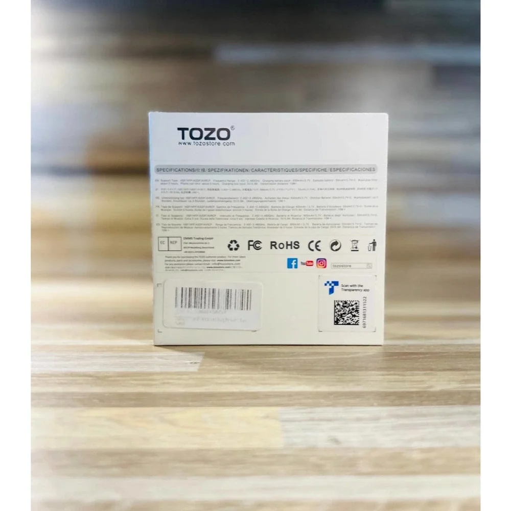 TOZO T6 True Wireless Earbuds Bluetooth 5.3 Headphones